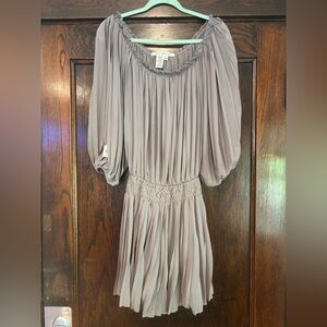 Max Studio Off The Shoulder Pleated Dress